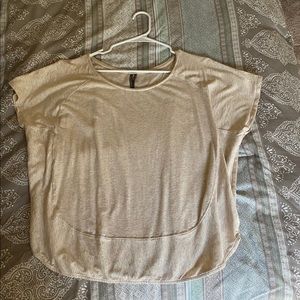 Tan Anthropologie Tee